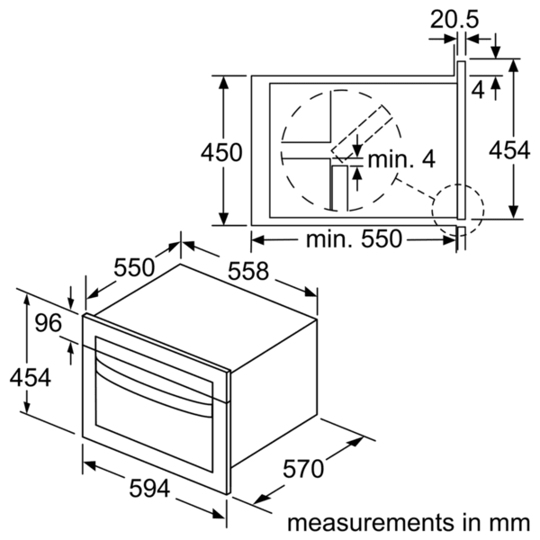 Bosch Serie 4 CMA583MS0B Built-in Combination Microwave - Stainless Steel - Image 4