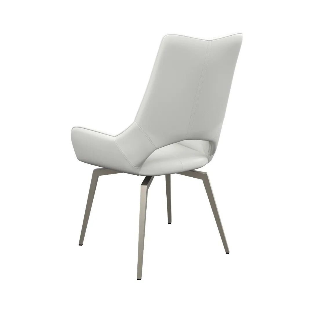 Spinello Swivel Dining Chair White - Pair - Image 4