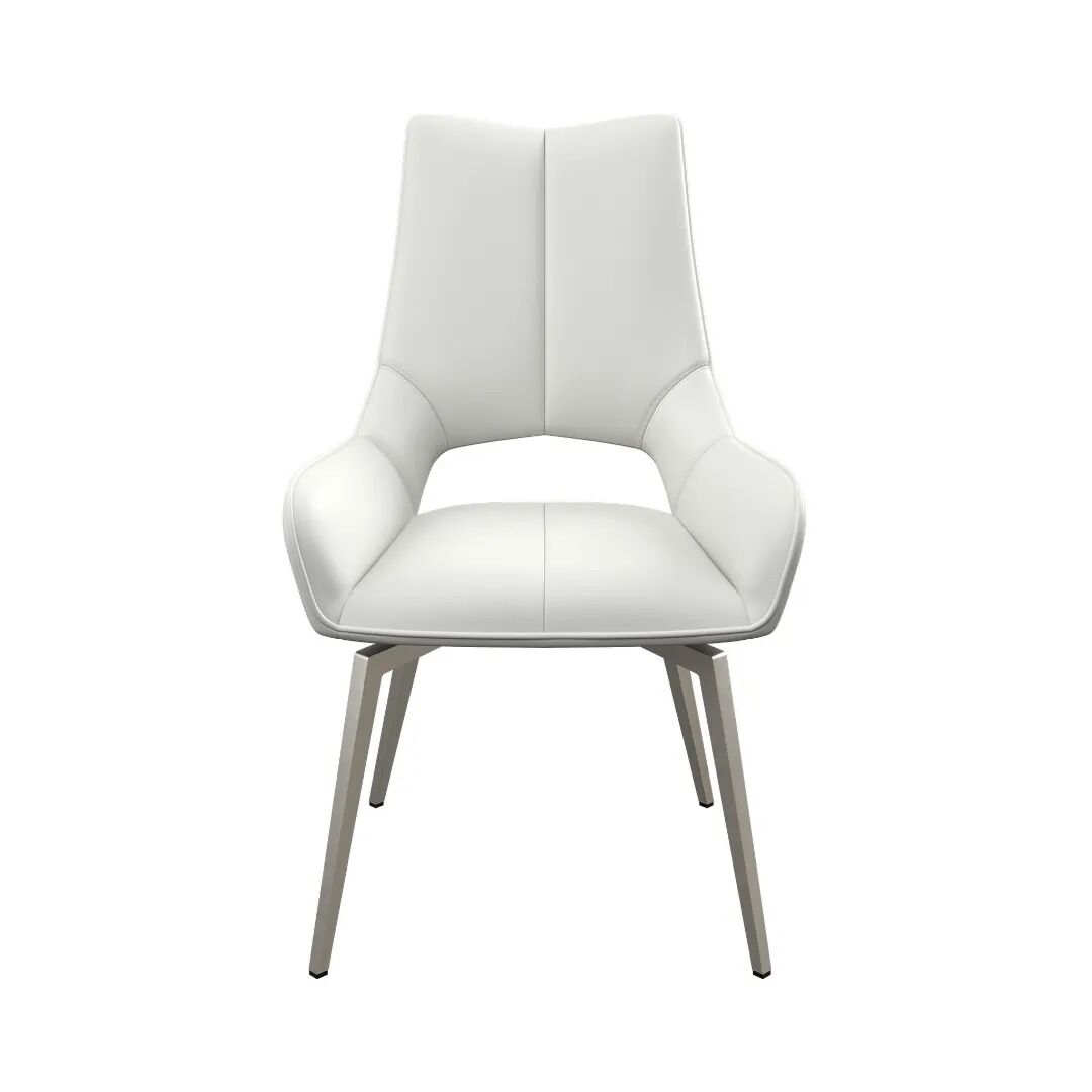 Spinello Swivel Dining Chair White - Pair