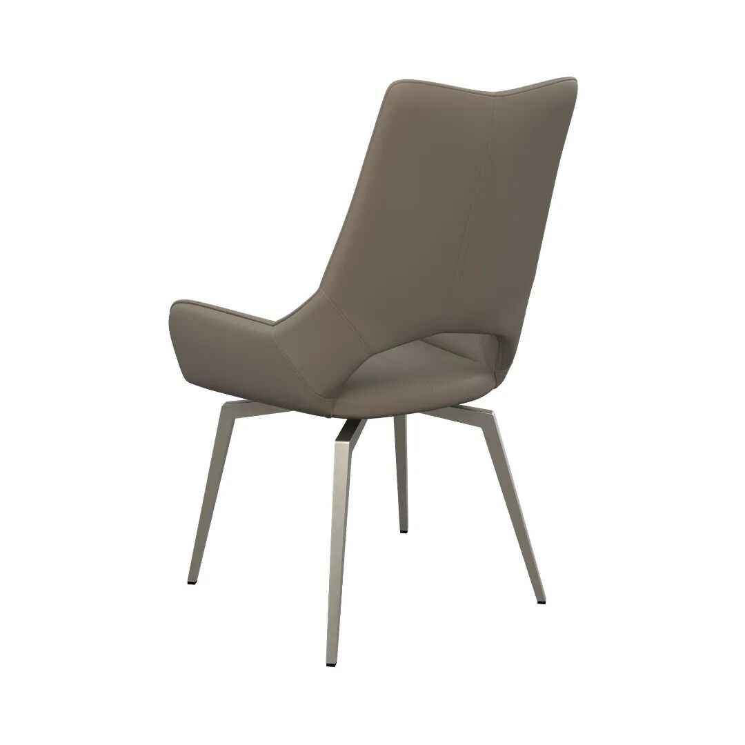 Spinello Swivel Dining Chair Taupe - Pair - Image 4