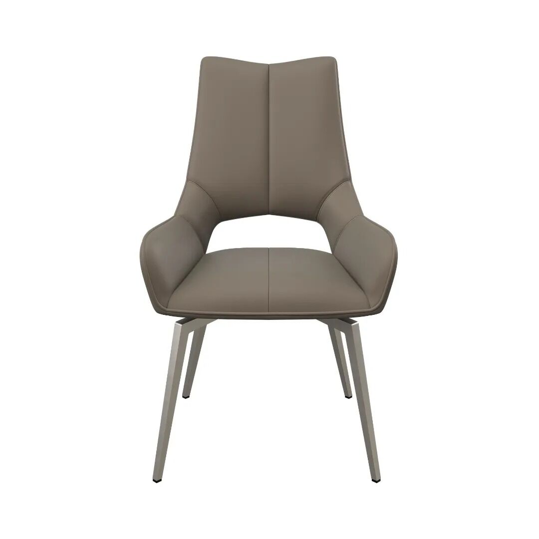 Spinello Swivel Dining Chair Taupe - Pair
