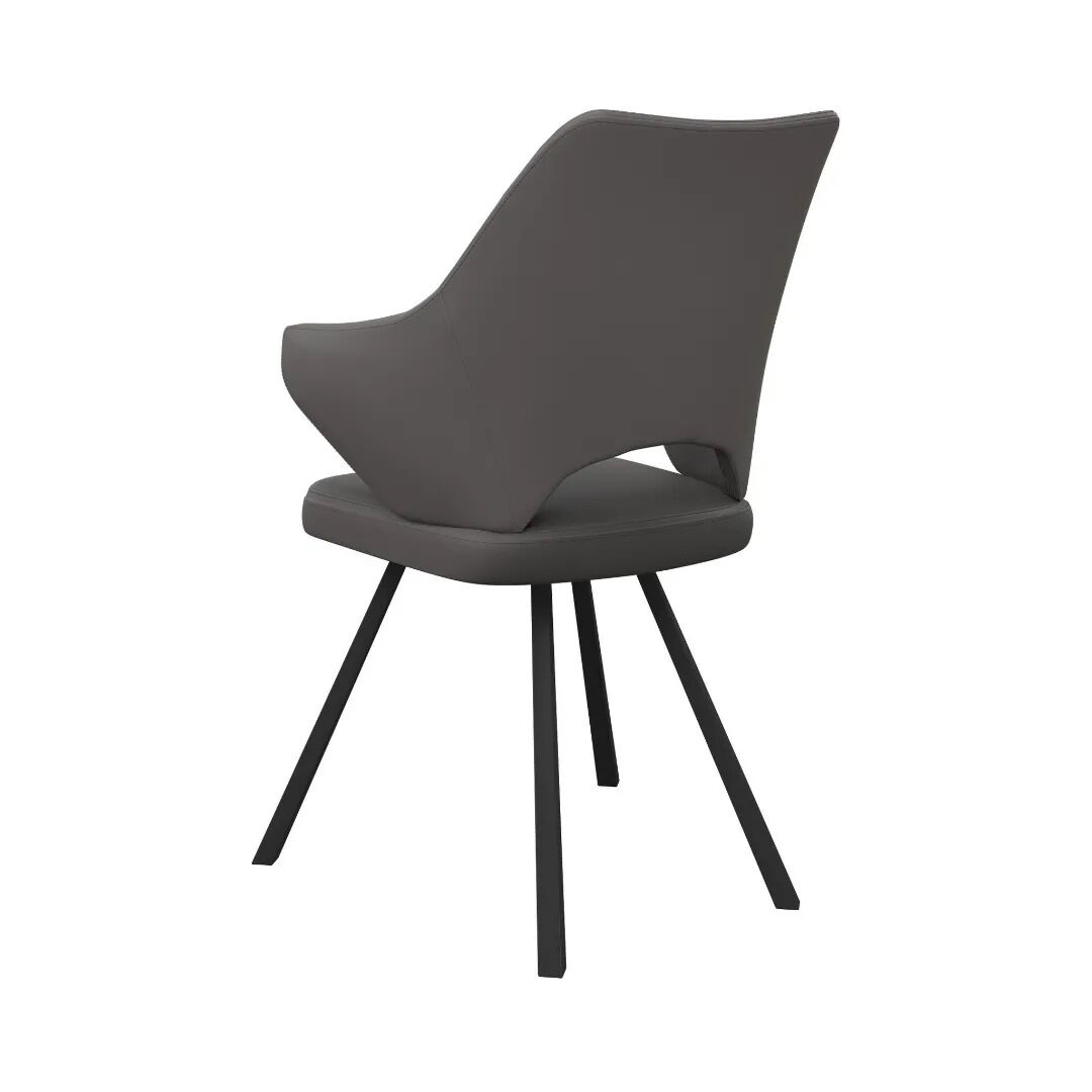 Zola Dining Chair Grey - Pair - Image 4
