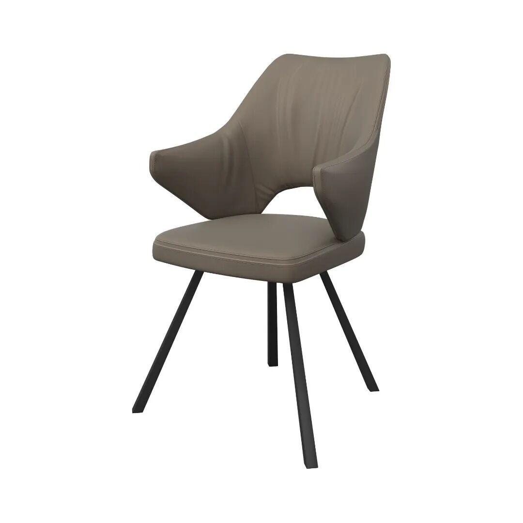 Zola Dining Chair Taupe - Pair - Image 2