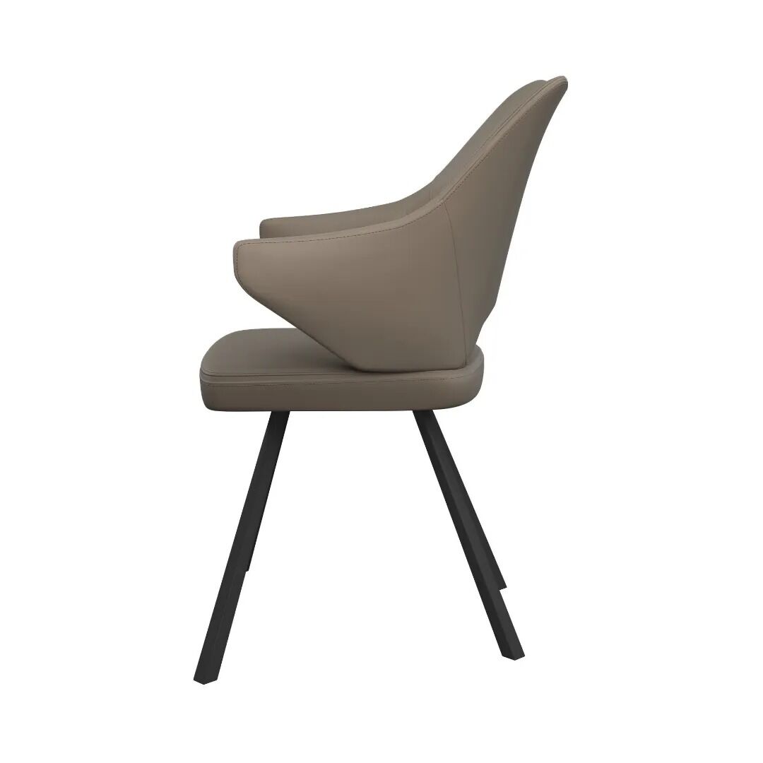 Zola Dining Chair Taupe - Pair - Image 3
