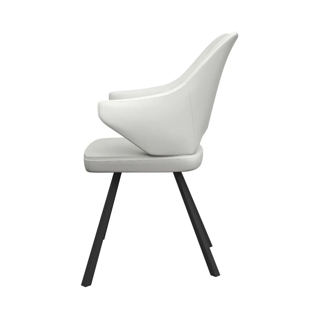 Zola Dining Chair White - Pair - Image 3