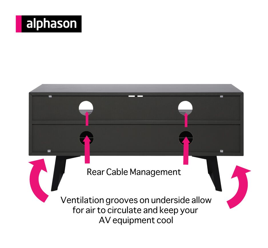 Carbon 1200 <br> TV Stand <br> Grey - Image 6