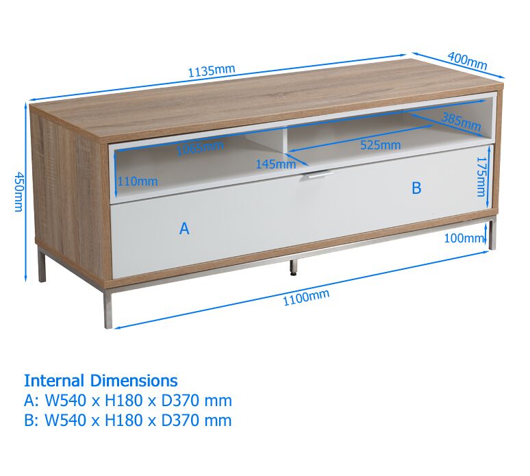 Chaplin 1135 <br> TV Stand <br> Charcoal - Image 6