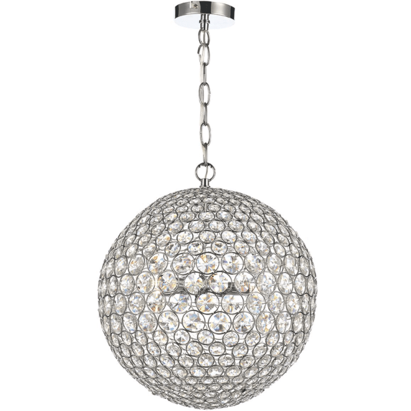 Fiesta 5 Light Crystal Sphere Pendant