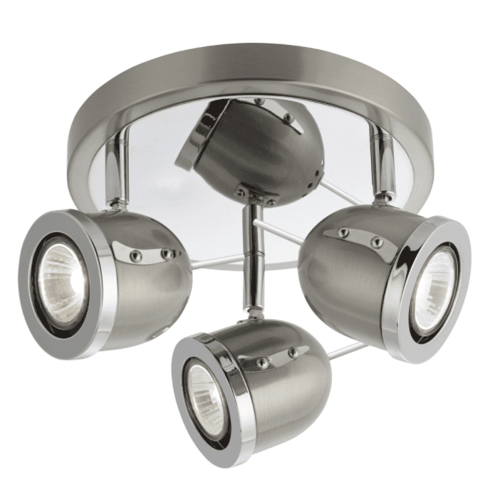 Two-Toned 3 Spotlight Ceiling Fitting
