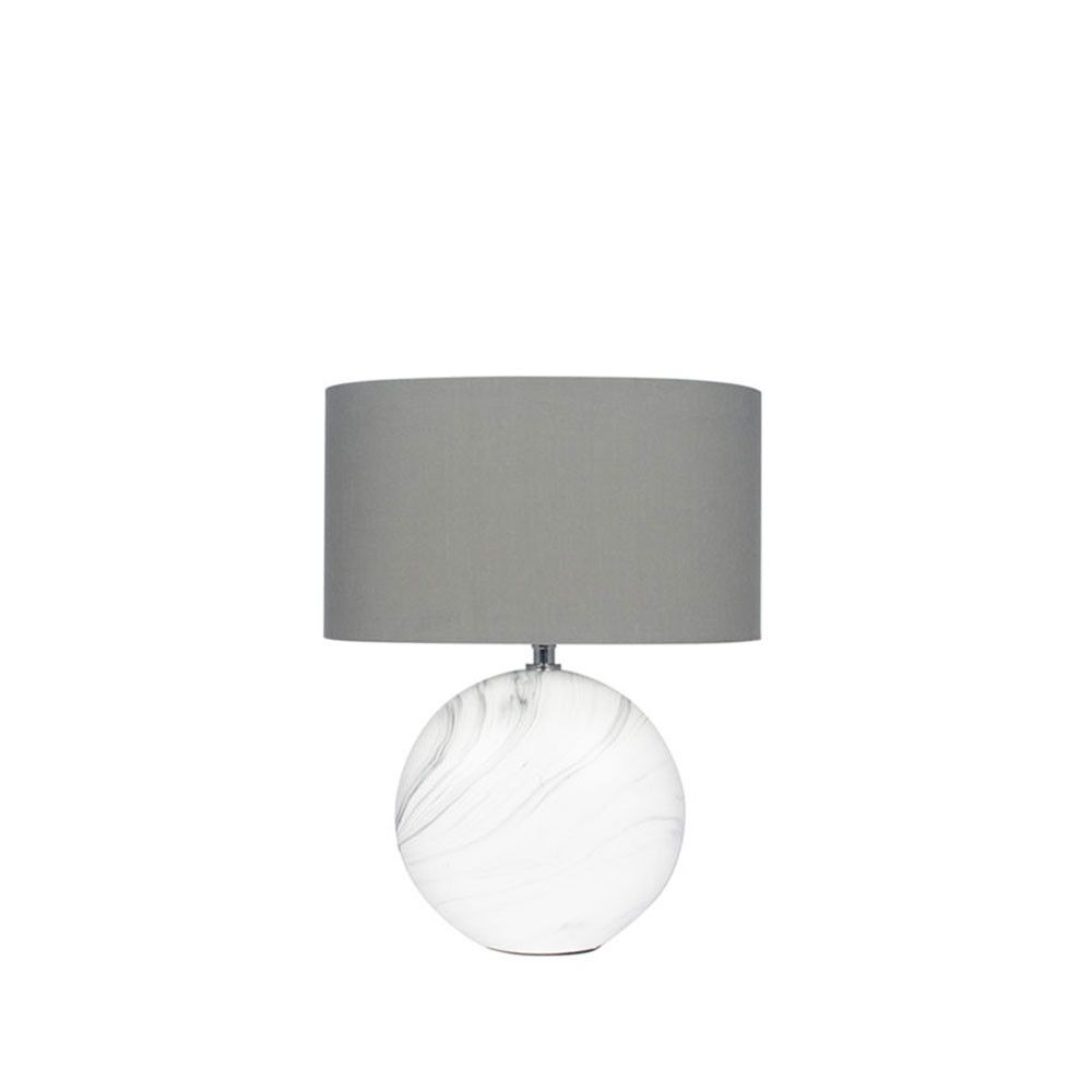Crestola Marble Effect Table Lamp with Shade