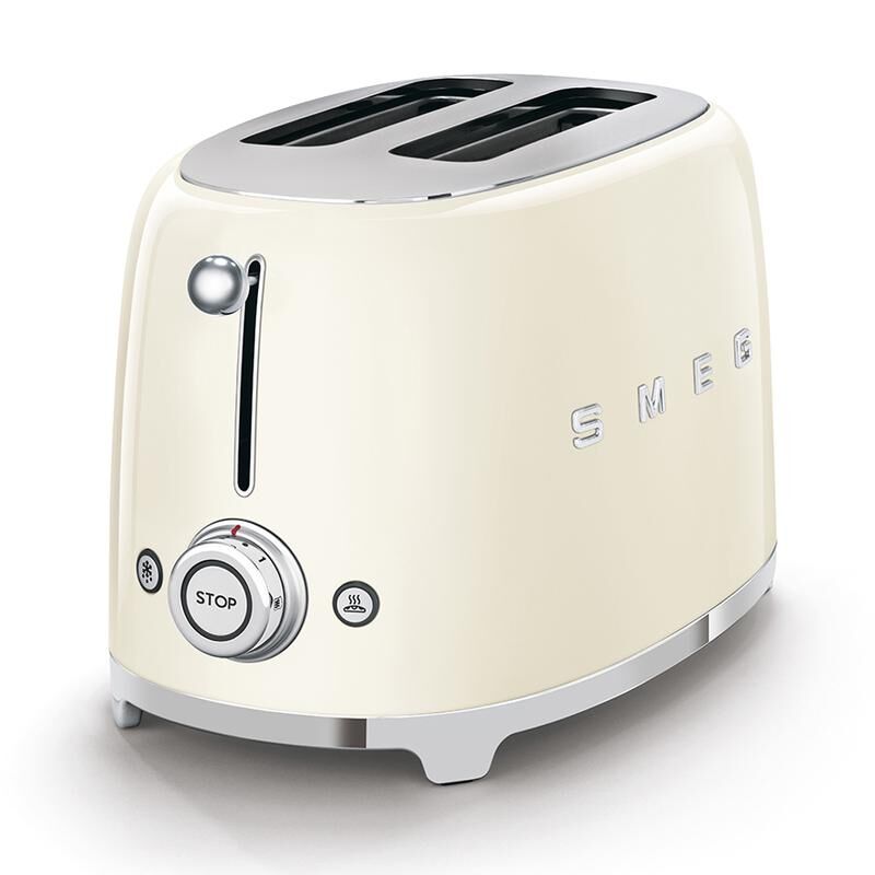 Smeg 50's Style Retro TSF01CRUK 2 Slice Toaster - Cream - Image 2