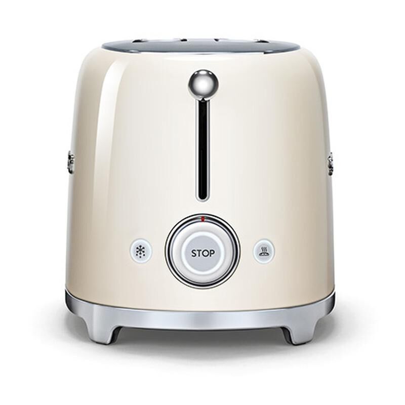 Smeg 50's Style Retro TSF01CRUK 2 Slice Toaster - Cream - Image 3