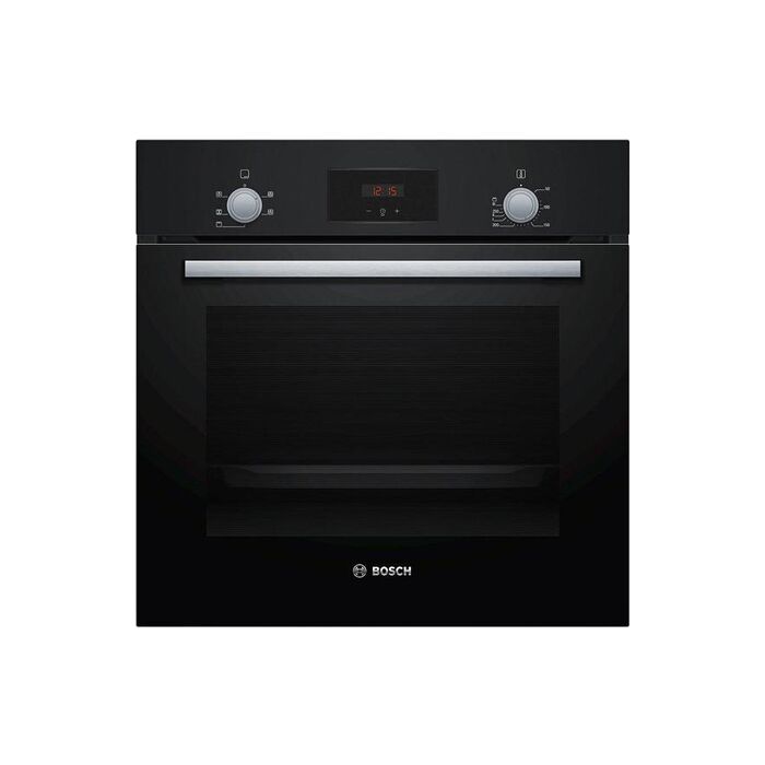 Bosch HHF113BA0B 59.4cm Built-in Electric Single Oven with 3D Hot Air - Black