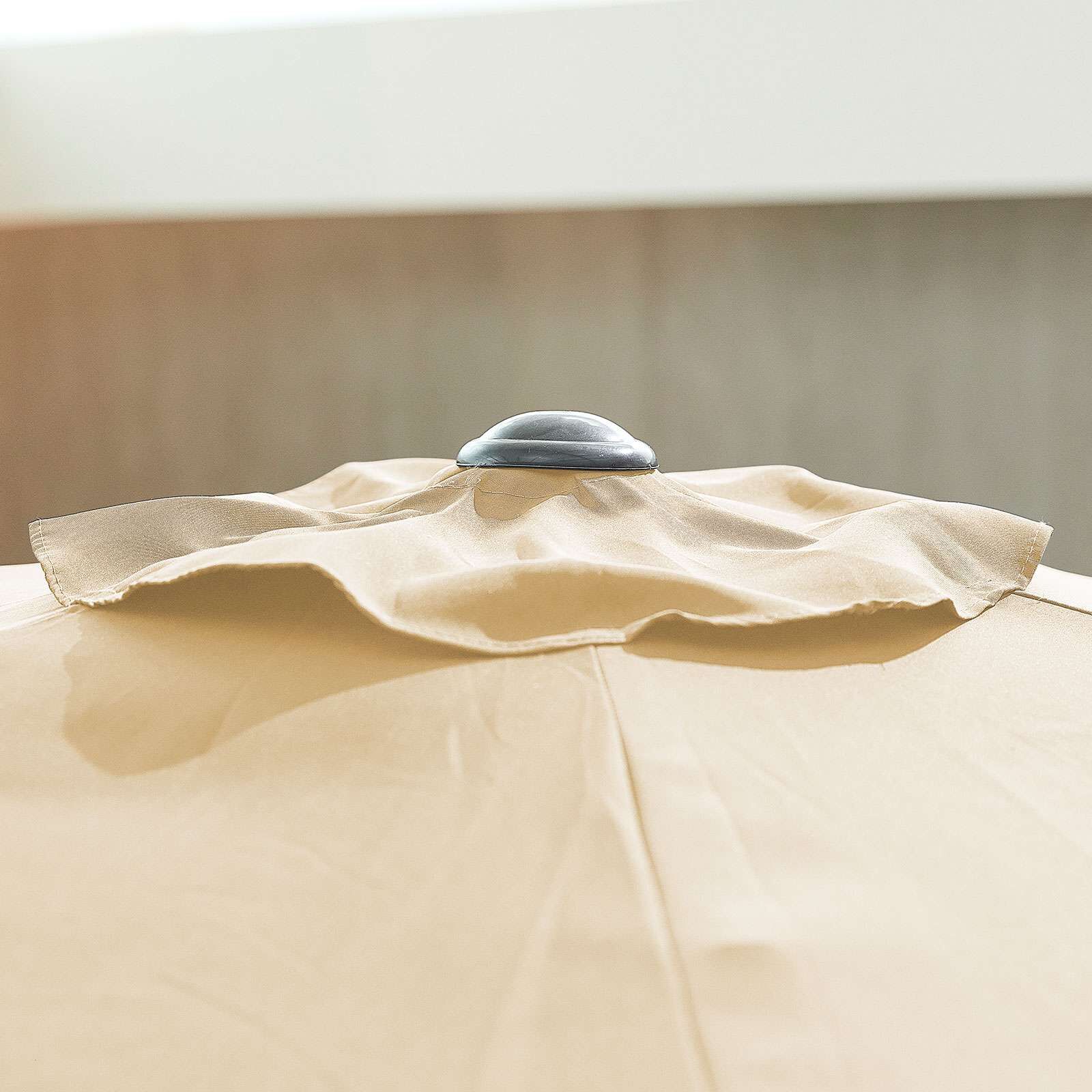Nova <br> Antigua Aluminium Parasol 2.4m Round Beige - Image 6