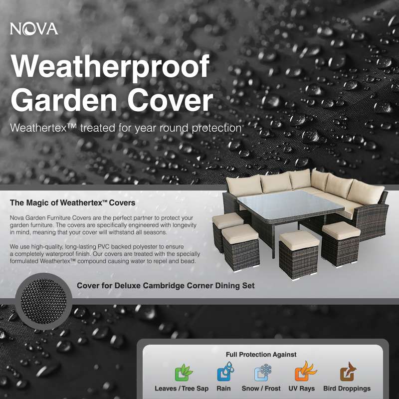 Nova <br> Corner Dining Set Cover Cambridge Deluxe - Image 7