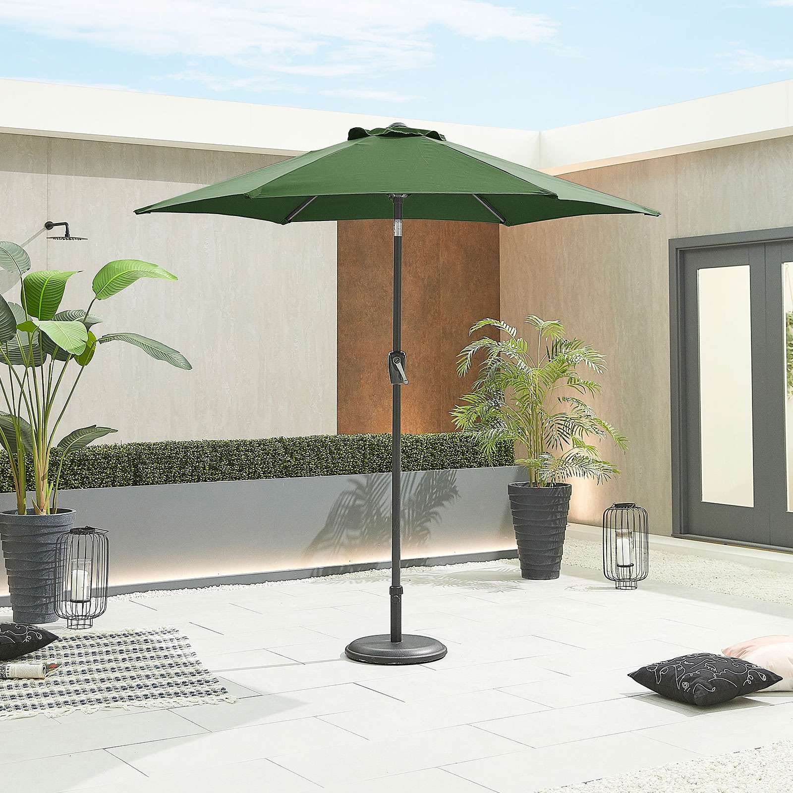 Nova <br> Antigua Aluminium Parasol 2.4m Round Green