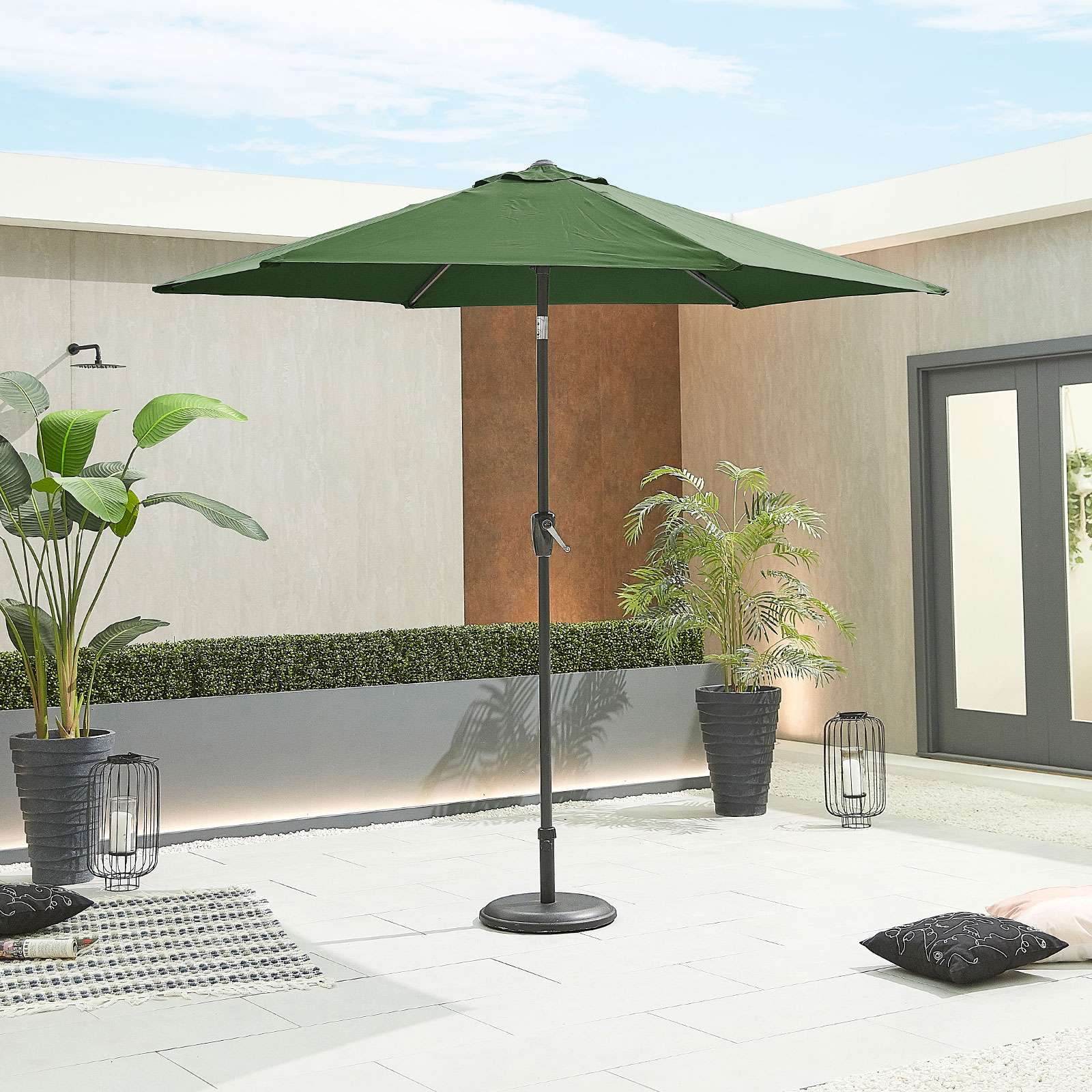 Nova <br> Antigua Aluminium Parasol 2.7m Round Green