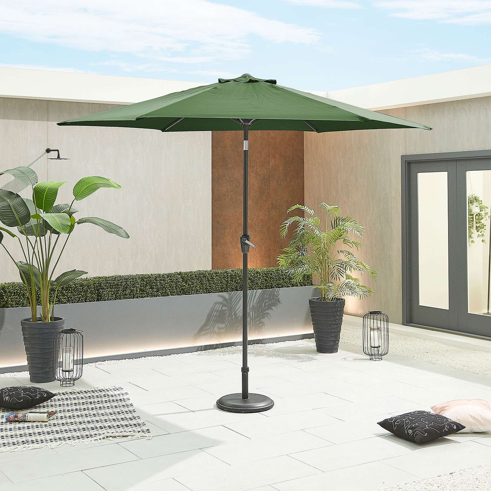 Nova <br> Antigua Aluminium Parasol 3m Round Green