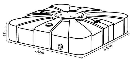 Nova <br> Cantilever Parasol Base 100kg - Image 5