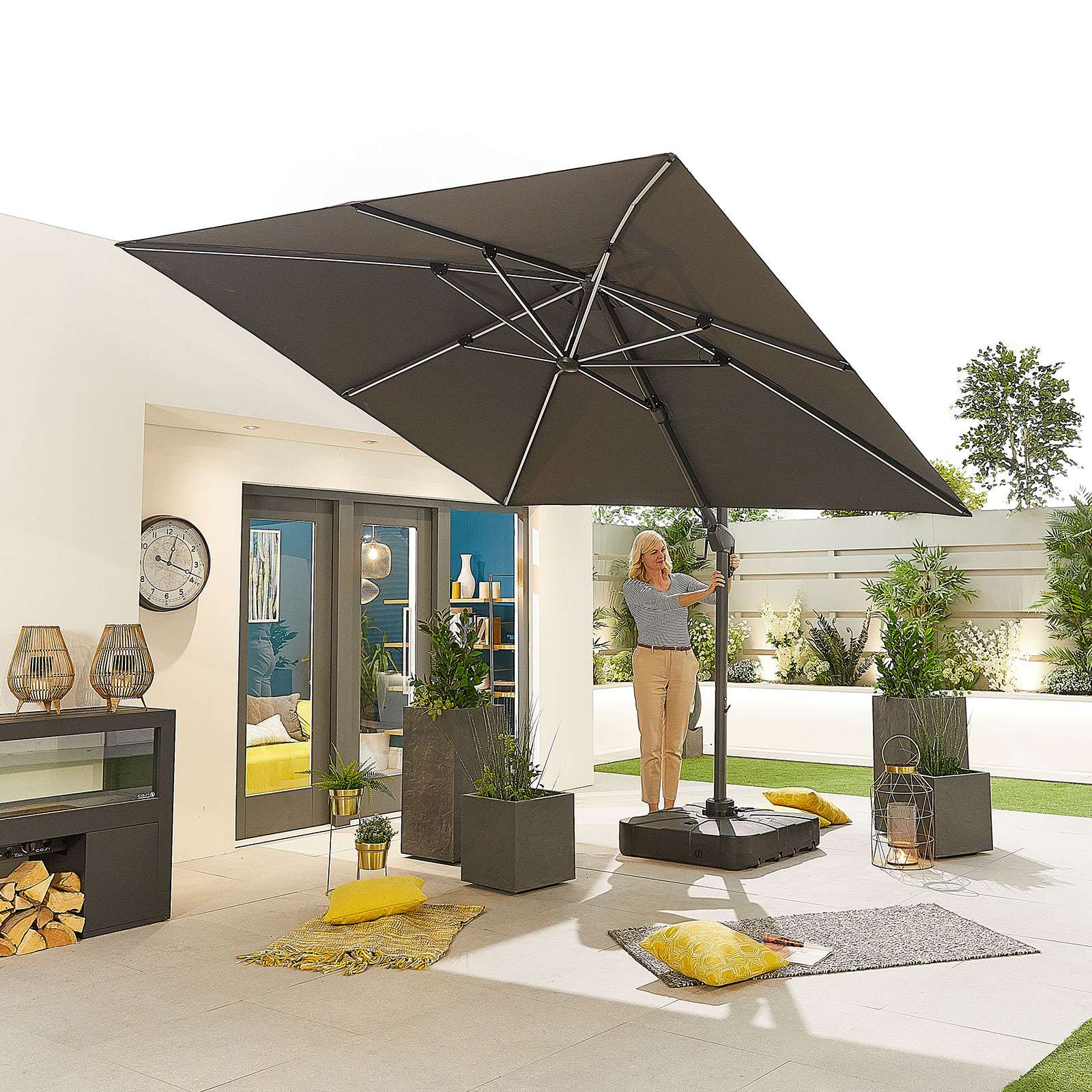 Nova <br> Cantilever Parasol Base 100kg - Image 4