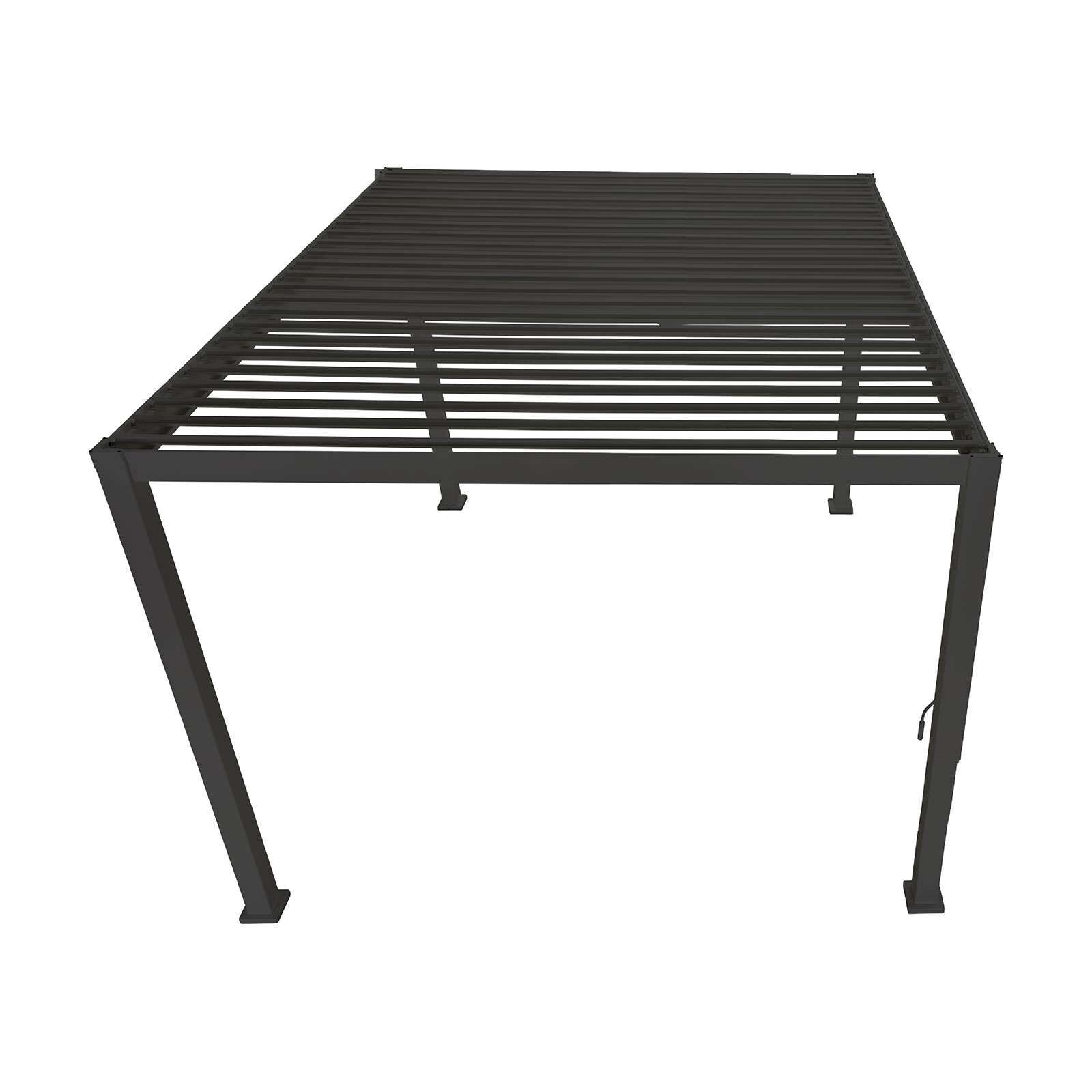 Nova <br> Titan Aluminium Pergola - 3.6m x 3m Rectangular - Grey - Image 2