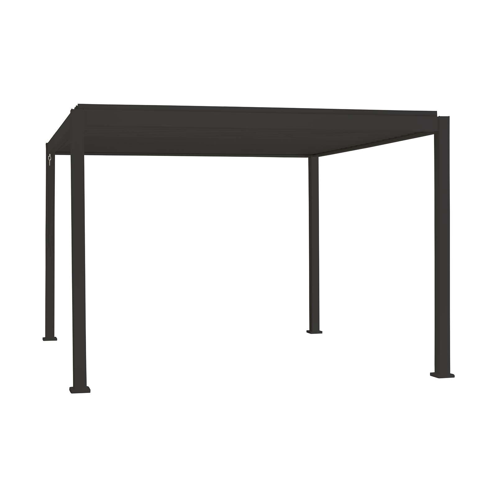 Nova <br> Titan Aluminium Pergola - 3.6m x 3.6m Square - Grey - Image 4
