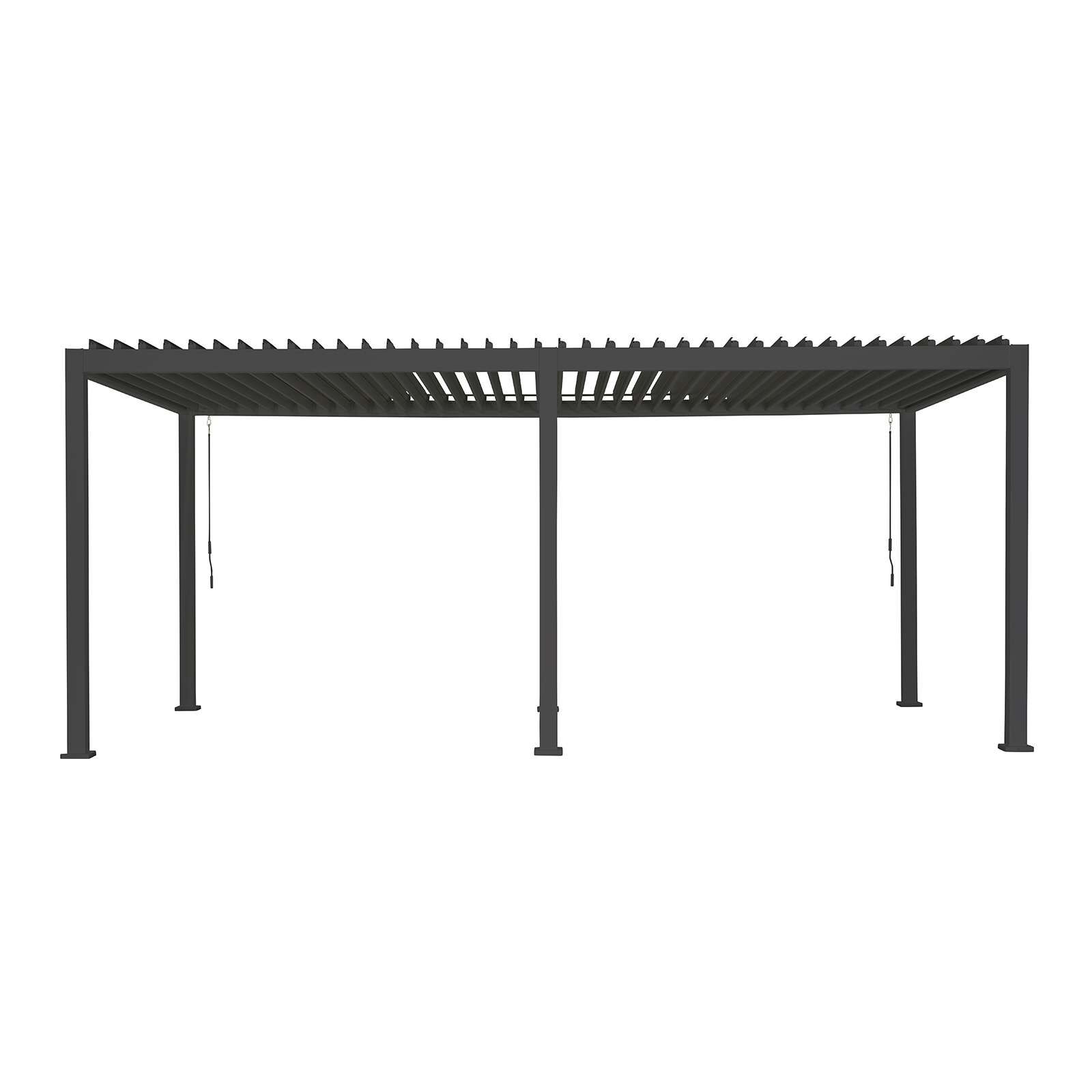 Nova <br> Titan Aluminium Pergola - 6m x 3m Rectangular - Grey - Image 8