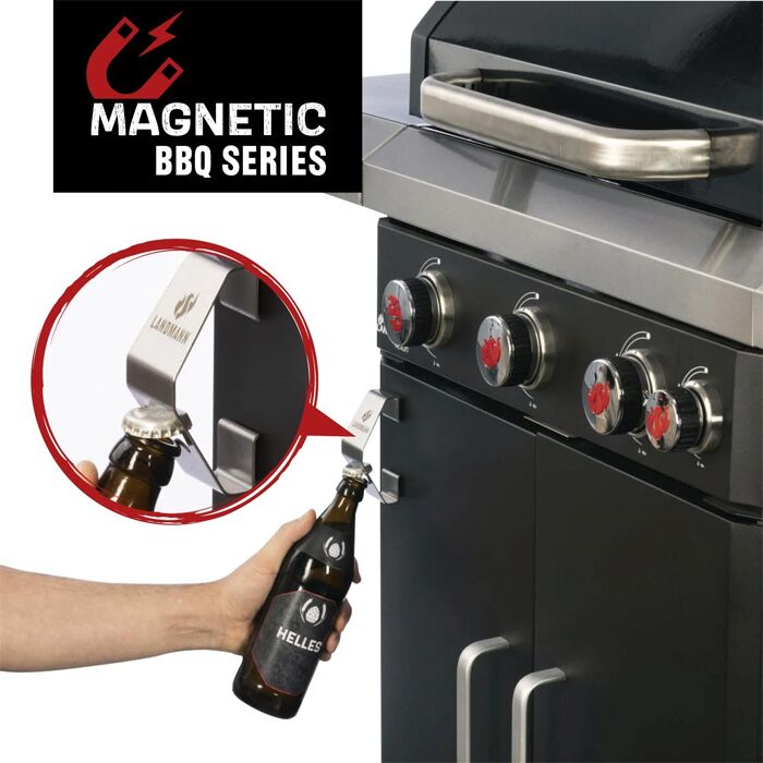 Landmann Stainless Steel Magnetic Bottle Opener - Image 3