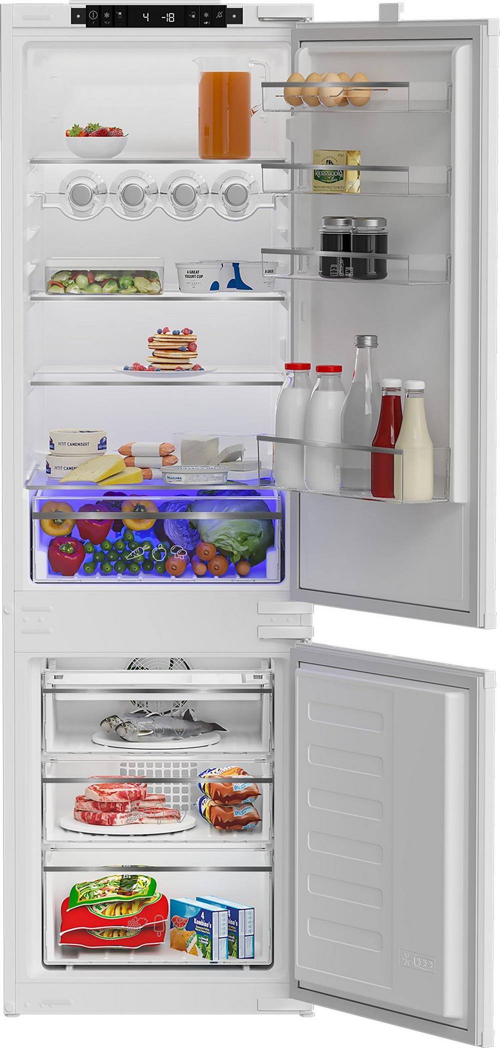 Blomberg KNE4554EVI 54cm Integrated 70:30 Frost Free Fridge Freezer - White - Image 2