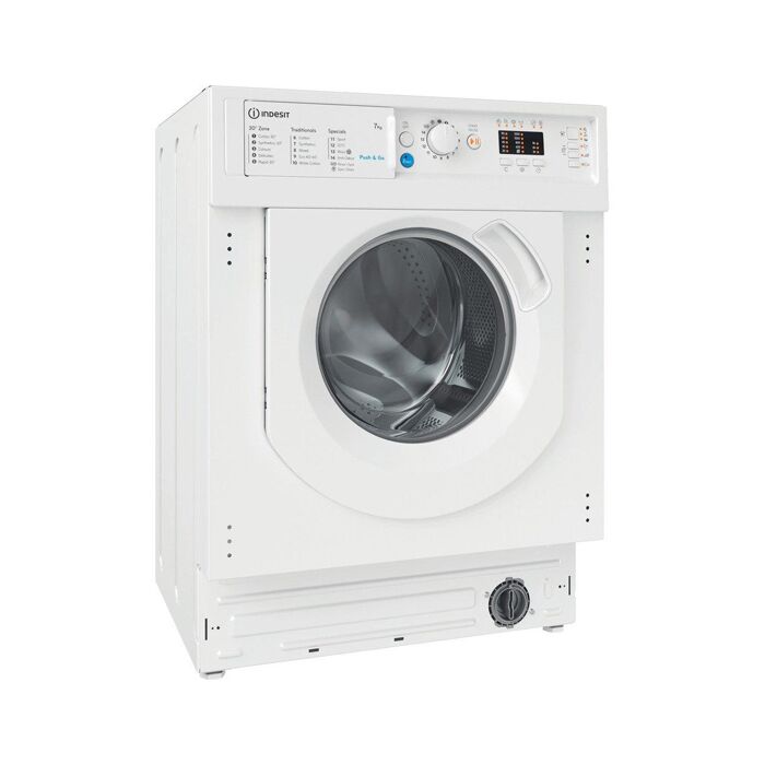Indesit BIWMIL71252UKN 7kg 1200 Spin Integrated Washing Machine - White - Image 2