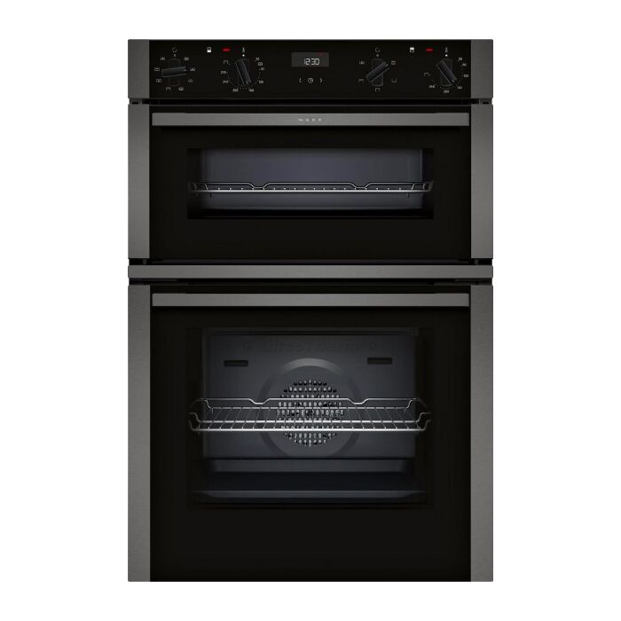 Neff U1ACE2AG3B 59.4cm Built In Electric Double Oven - Graphite Grey