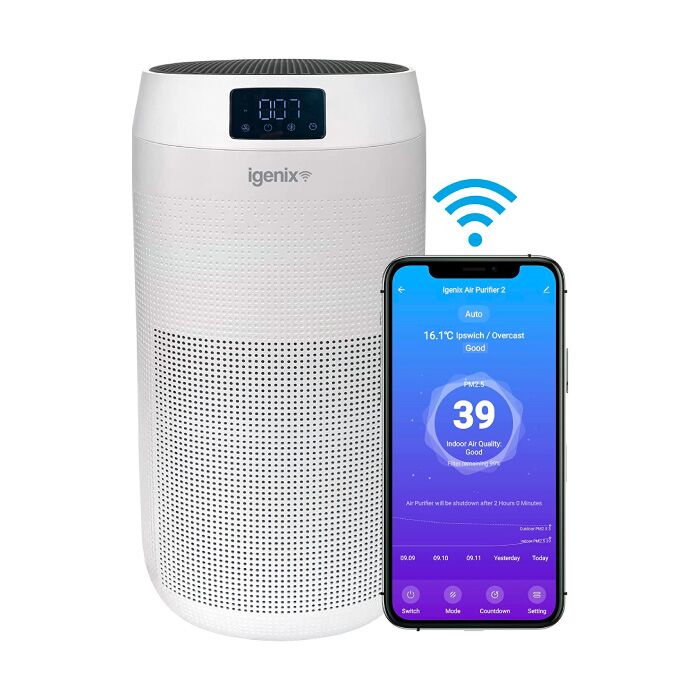 Igenix IG9600WIFI Smart Air Purifier With HEPA Filter And Alexa