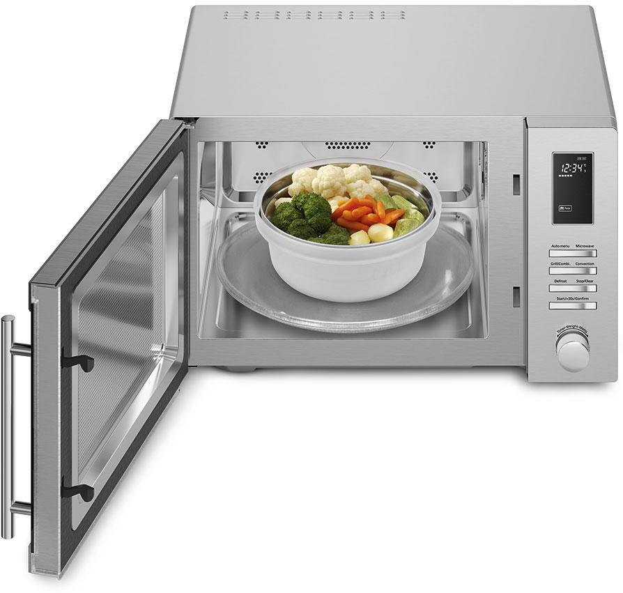 Smeg MOE34CXIUK 34 Litre Combination Microwave Oven - Stainless Steel - Image 3
