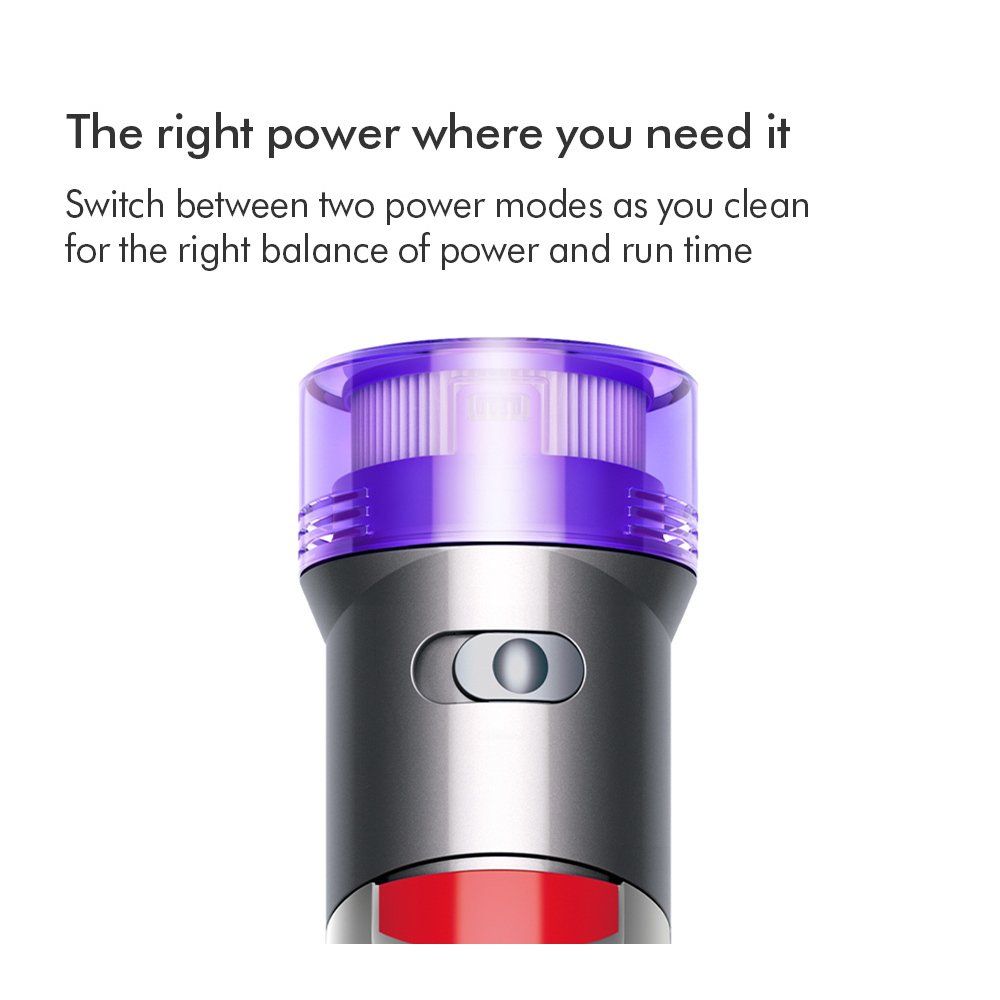 Dyson V8ABS-2023 Cordless Stick Vacuum Cleaner - 40 Minutes Run Time - Silver/Yellow - Image 2