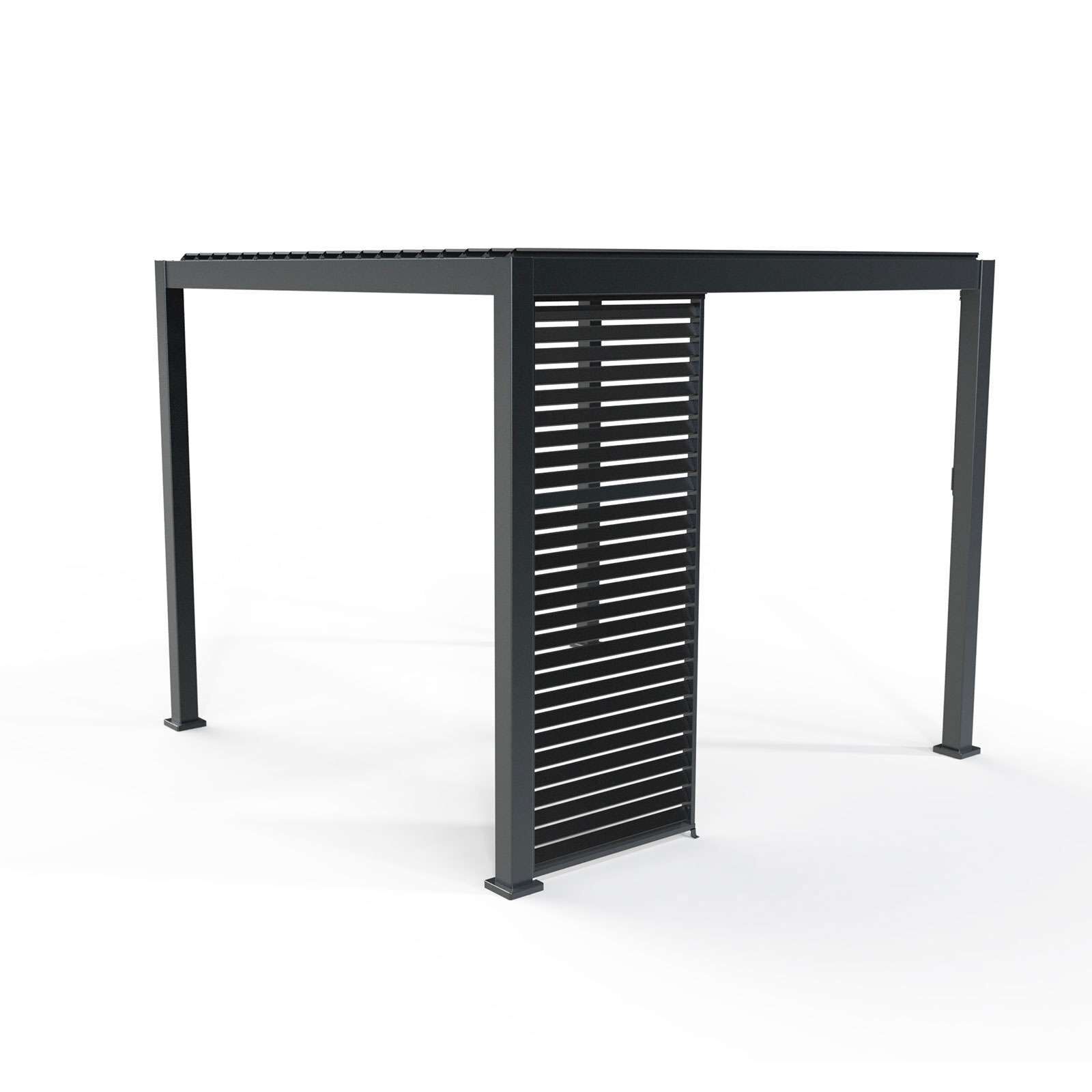 Nova <br> Titan 1m Aluminium Side Wall for 3m x 3m Titan Pergola - Grey - Image 5