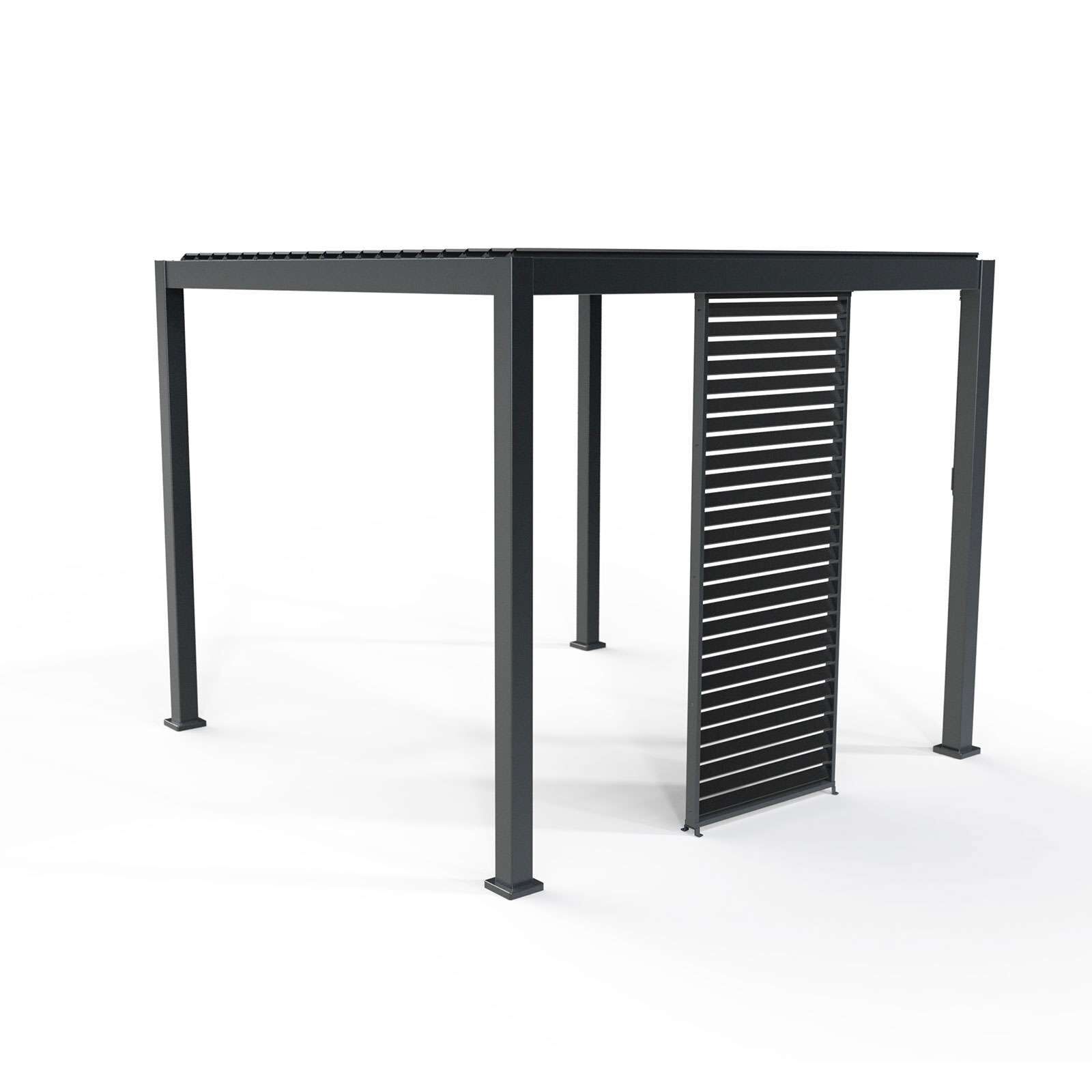 Nova <br> Titan 1m Aluminium Side Wall for 3m x 3m Titan Pergola - Grey - Image 6