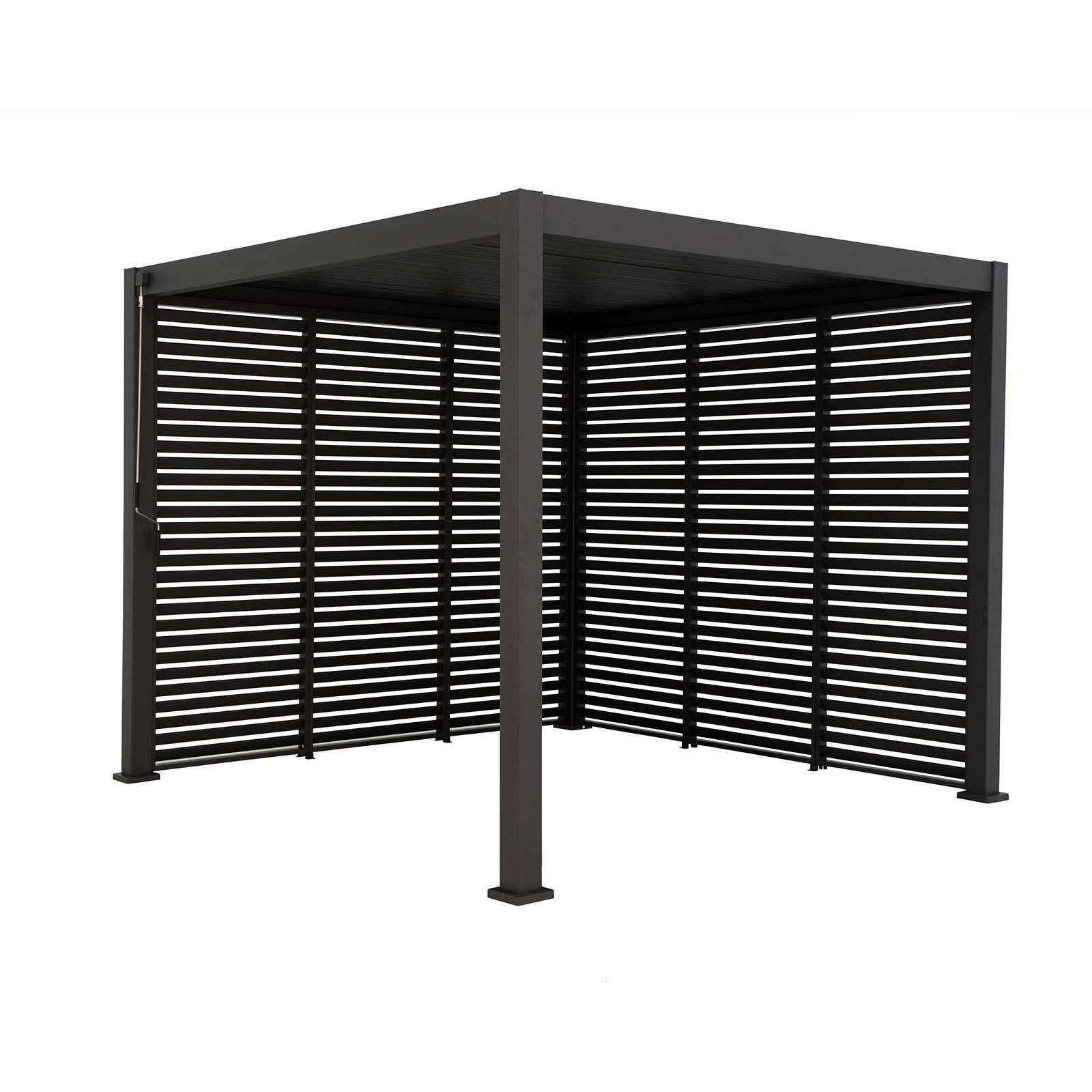 Nova <br> Titan 1m Aluminium Side Wall for 3m x 3m Titan Pergola - Grey - Image 7