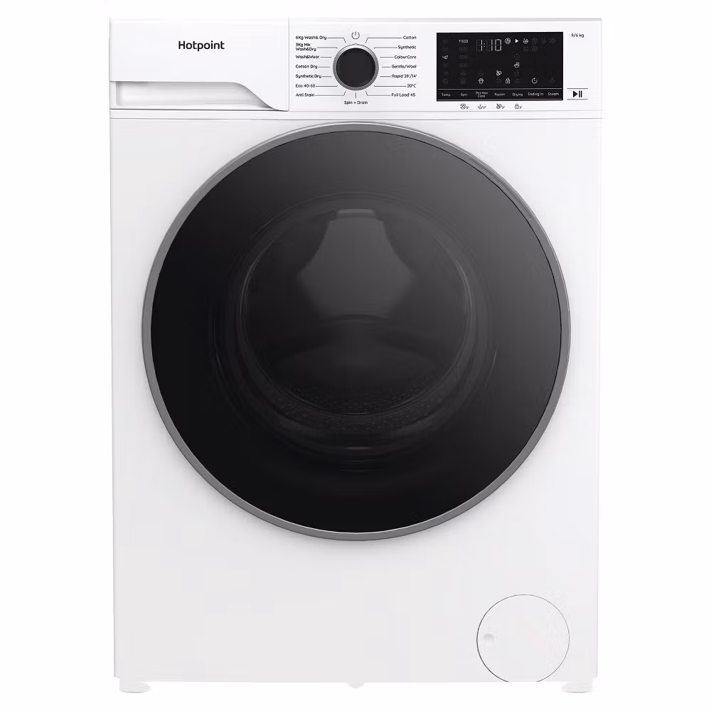 Hotpoint HBD9681ANTSTAIN 9kg/6kg 1400 Spin Washer Dryer - White