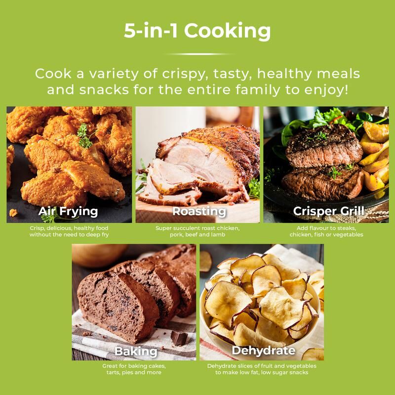 Tower T17086 Vortx 5.6L Air Fryer and Smokeless Grill - Image 3