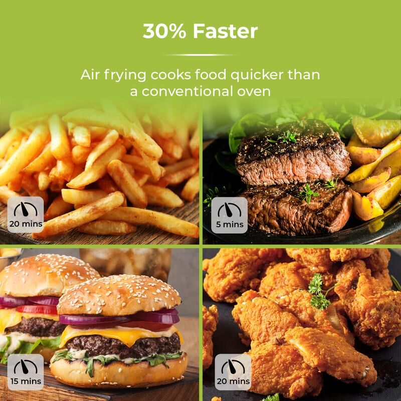 Tower T17086 Vortx 5.6L Air Fryer and Smokeless Grill - Image 5
