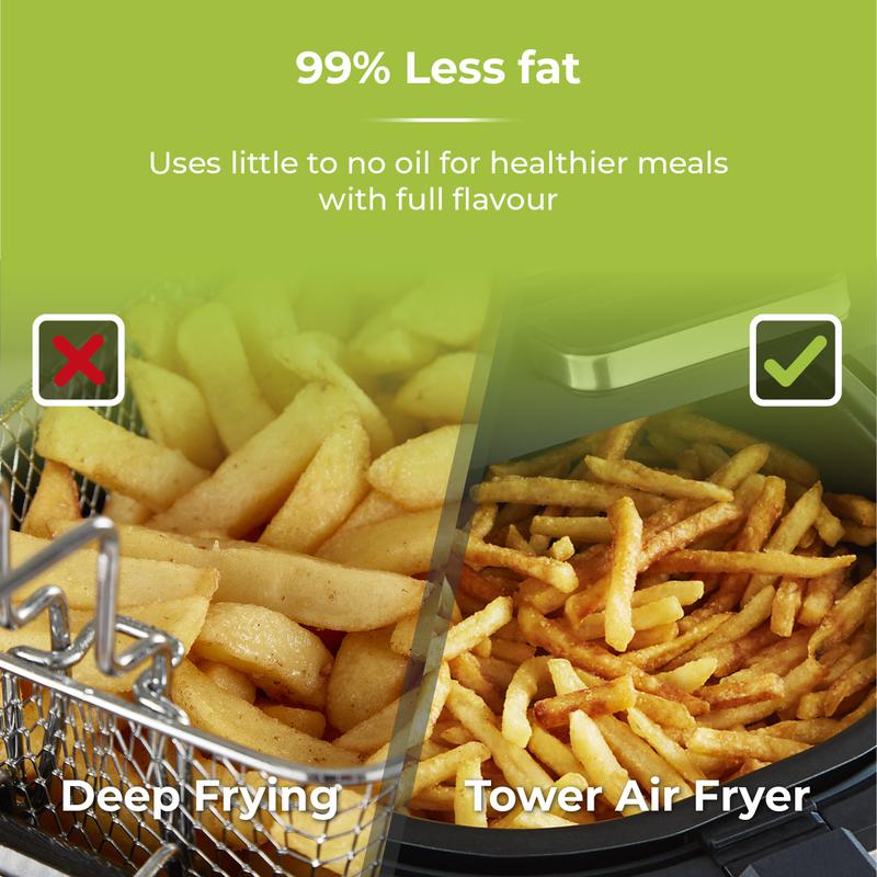 Tower T17086 Vortx 5.6L Air Fryer and Smokeless Grill - Image 6