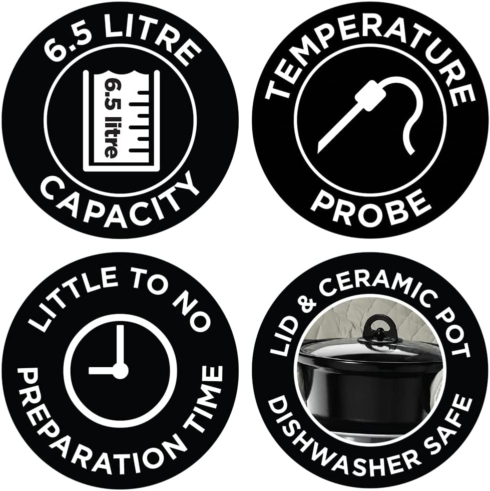Russell Hobbs 25630 6.5L Sous Vide Slow Cooker - Black - Image 3