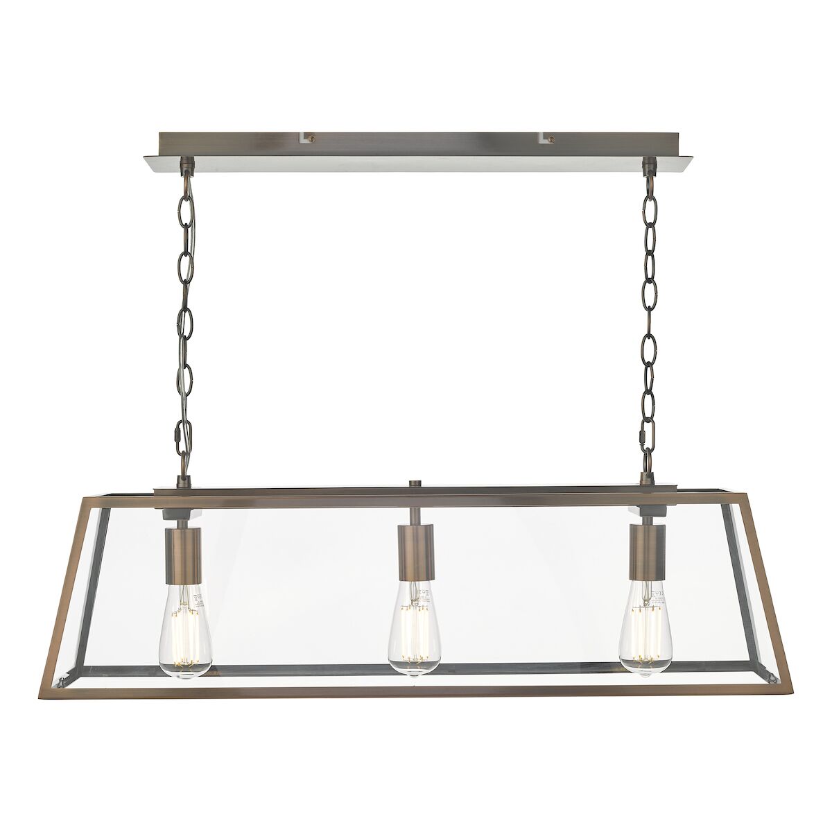 Academy 3 Light Bar Pendant Antique Copper<br>Antique Copper - Image 2
