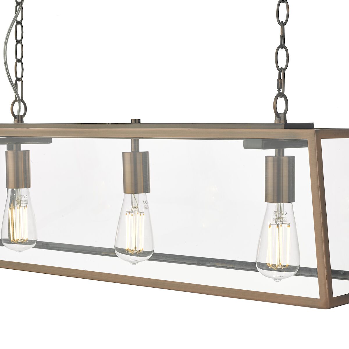 Academy 3 Light Bar Pendant Antique Copper<br>Antique Copper - Image 3