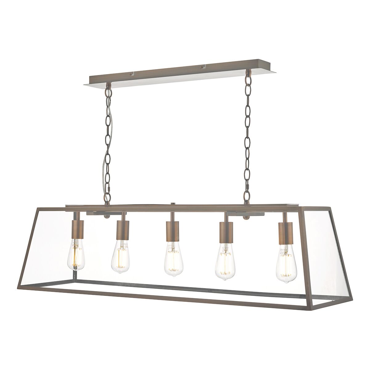 Academy 5 Light Bar Pendant Antique Copper<br>Antique Copper