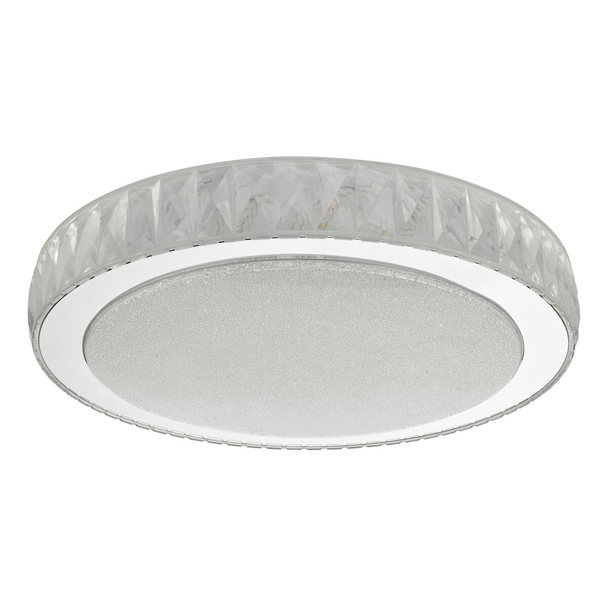 Akelia Flush Acrylic & Stainless Steel Large LED<br>Clear - Image 2