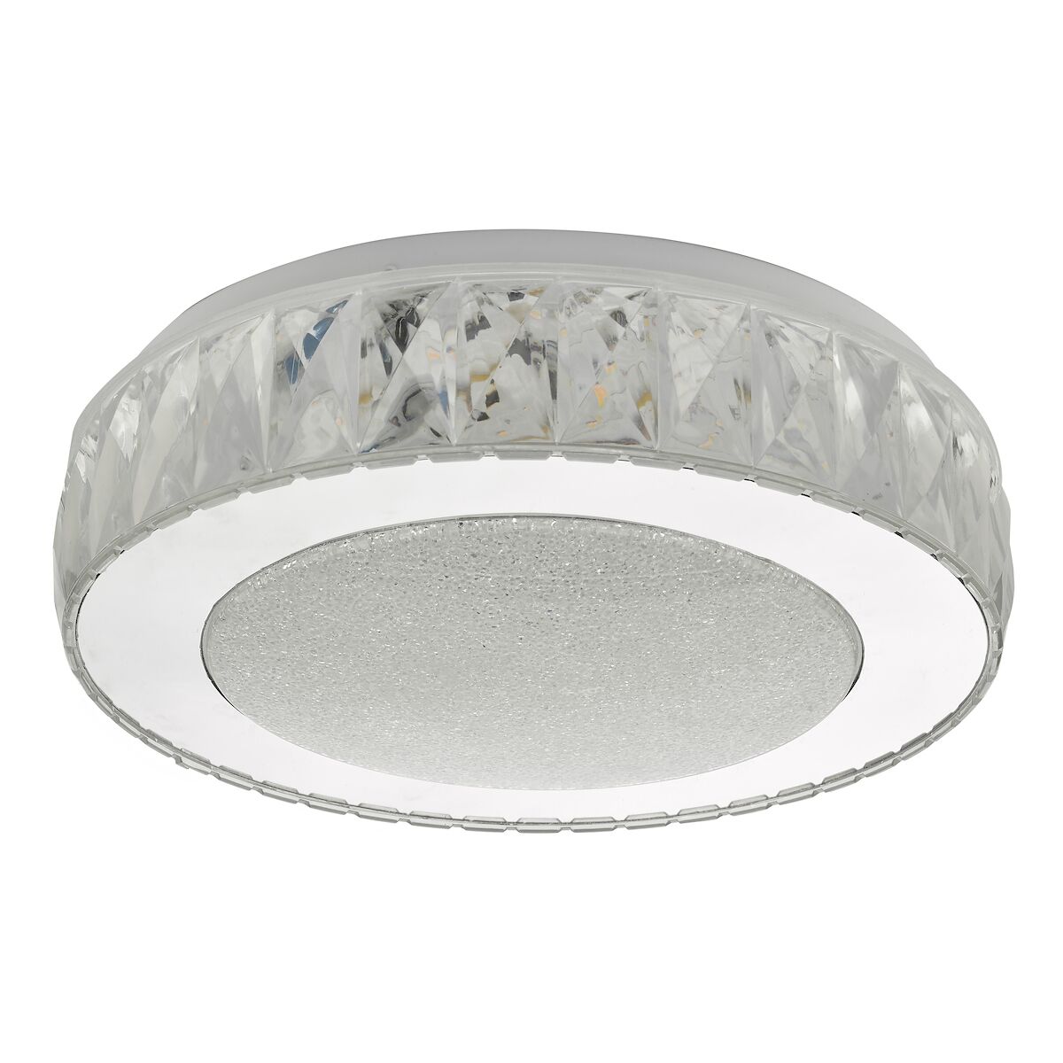 Akelia Flush Acrylic & Stainless Steel Small LED<br>Clear - Image 2