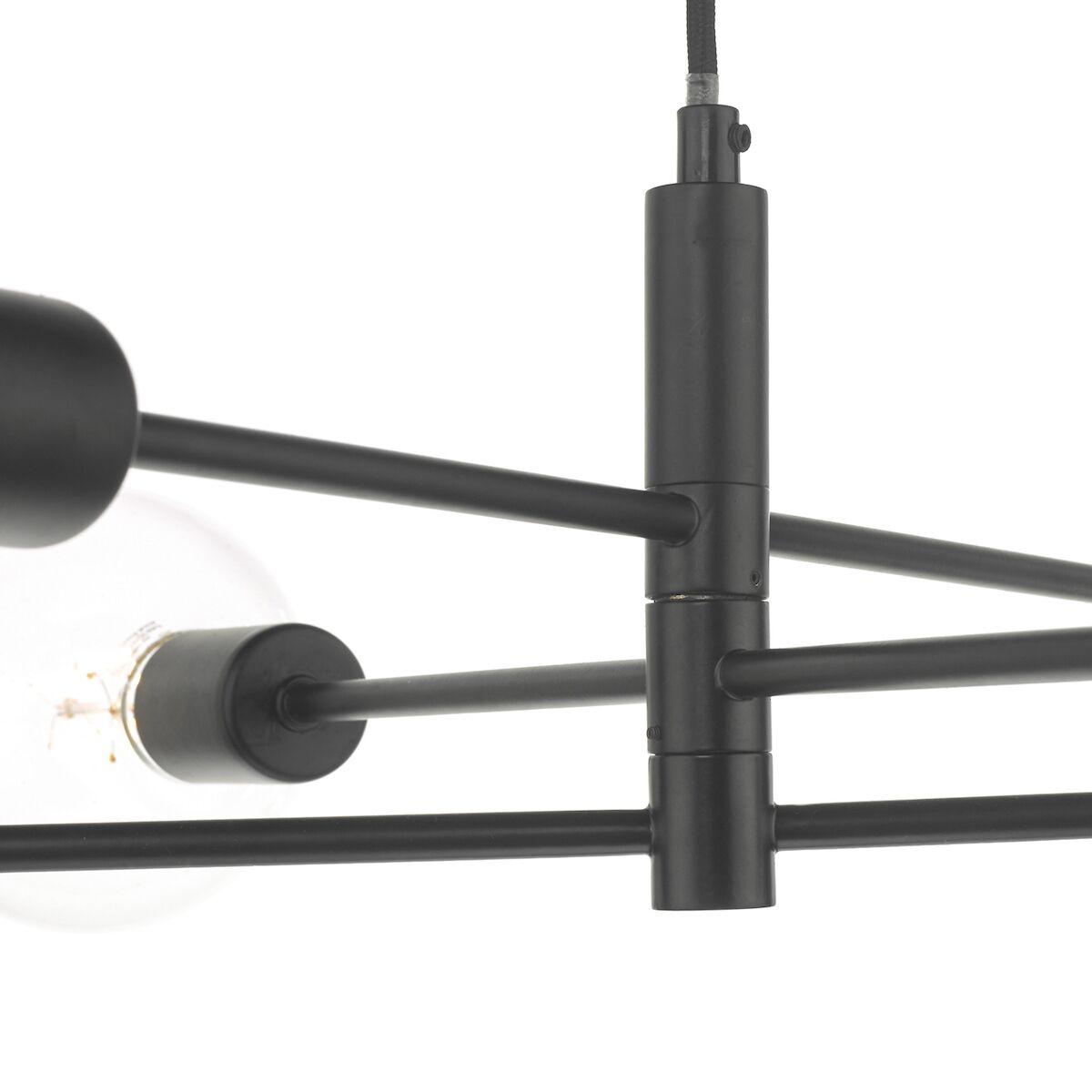 Alana 6 Light Pendant Black<br>Matt Black - Image 6