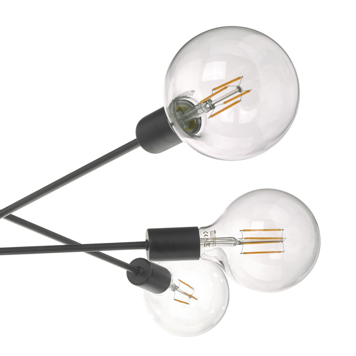 Alana 6 Light Pendant Black<br>Matt Black - Image 5