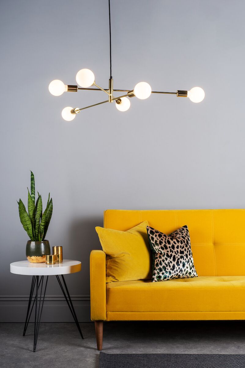 Alana 6 Light Pendant Polished Gold<br>Polished Gold - Image 3